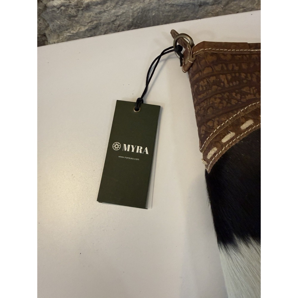 NWT Myra Bag Cowhide Leather Zippered Pistol Case Soft Handgun Storage Pouch - Picture 12 of 12